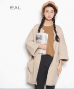 KOREA 東大門 秋冬韓國訂單正韓實拍 冬季新款純色開叉毛衣外套A153