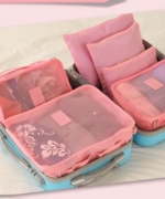 大容量旅行收納袋6件套 多功能收納包 旅遊行李箱衣服內衣整理包 099